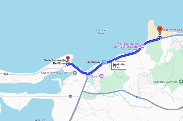 Southern Guam Drive by Rental Car Part 2  Emerald Valley