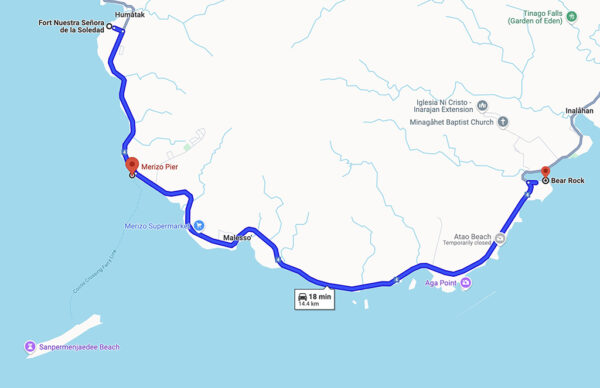 Renting a Car for a Drive in Southern Guam Part 4  Merizo Pier Park and InalÃ¥han Bear Rock