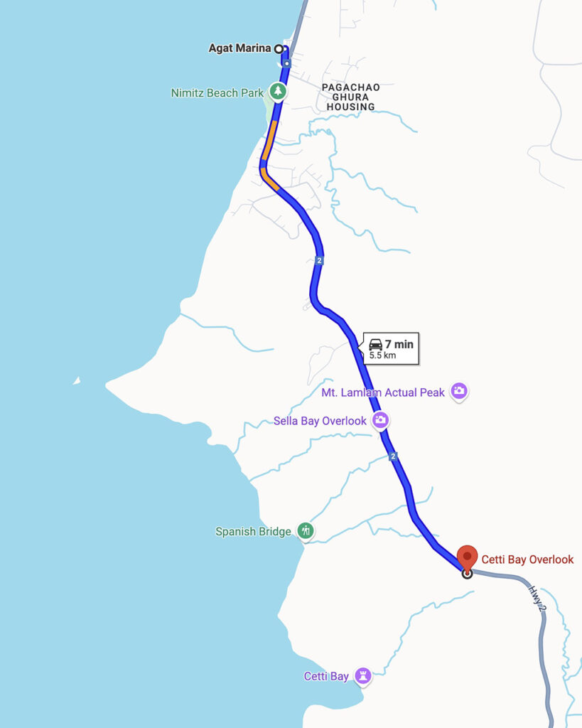 レンタカーで行くグアム南部ドライブ 　その4  セティ湾展望台 CETTI BAY OVERLOOK